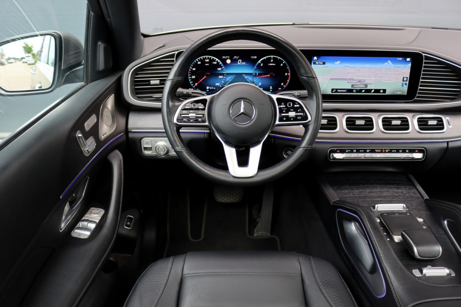 Mercedes-Benz GLE 400 d 4MATIC AMG Line | Luchtvering | Distronic+ | Panoramadak | Burmester | Trekhaak | Standkachel | Surround Camera | Verwarmd Stuurwiel | Keyless Go |