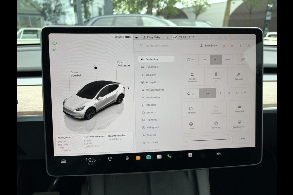 Tesla Model Y Long Range AWD 75 kWh SOH 92% | AFNEEMBARE TREKHAAK| ENHANCHED AUTOPILOT| RESTERENDE ALGEMENE FABRIEKSGARANTIE TESLA T/M 03-2028 OF 80.000KM| ACCU + AANDRIJFLIJN T/M 03-2032/ 192.000KM| RIJKLAAR GELEVERD