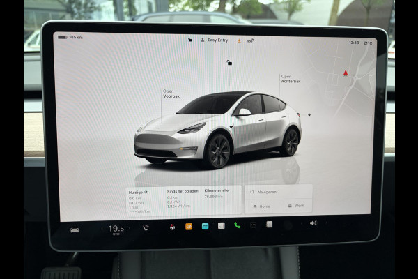 Tesla Model Y Long Range AWD 75 kWh SOH 92% | AFNEEMBARE TREKHAAK| ENHANCHED AUTOPILOT| RESTERENDE ALGEMENE FABRIEKSGARANTIE TESLA T/M 03-2028 OF 80.000KM| ACCU + AANDRIJFLIJN T/M 03-2032/ 192.000KM| RIJKLAAR GELEVERD