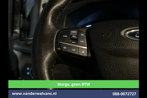 Ford Transit Custom 2.0 TDCI **MARGE, Geen BTW** 170pk L2H1 Dubbele Cabine Euro6 Airco | 5-Zits | 2x Zijdeur | Camera | Apple Carplay | Navigatie |  Android Auto, Cruisecontrol, LED, LM velgen, Parkeersensoren, Sidebars, Verwarmde Voorruit, Stoelverwarming, Dakdragers