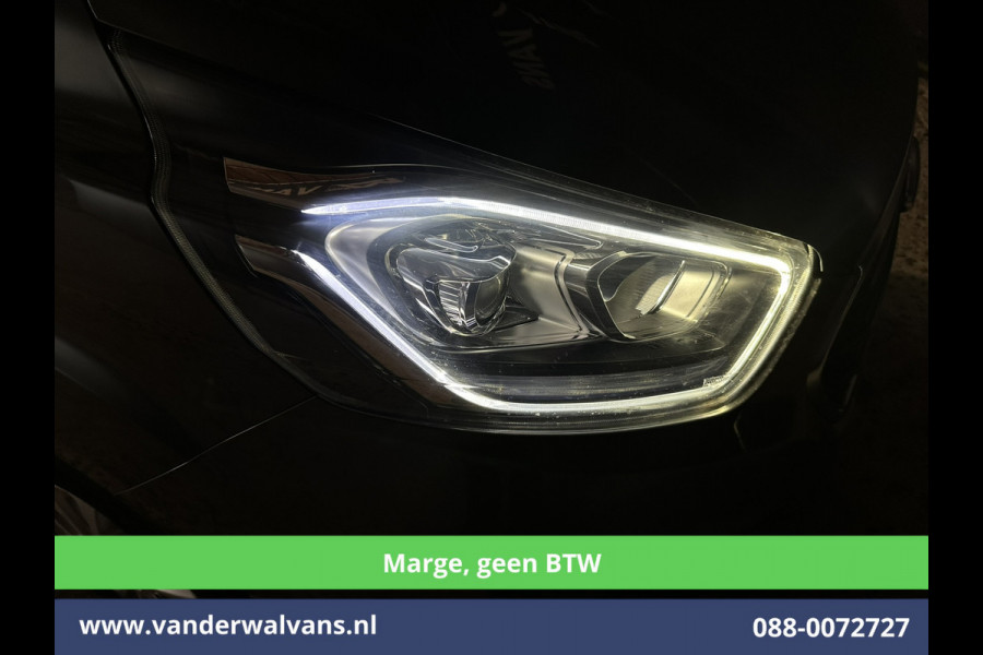Ford Transit Custom 2.0 TDCI **MARGE, Geen BTW** 170pk L2H1 Dubbele Cabine Euro6 Airco | 5-Zits | 2x Zijdeur | Camera | Apple Carplay | Navigatie |  Android Auto, Cruisecontrol, LED, LM velgen, Parkeersensoren, Sidebars, Verwarmde Voorruit, Stoelverwarming, Dakdragers