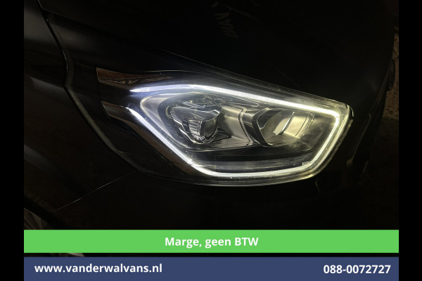 Ford Transit Custom 2.0 TDCI **MARGE, Geen BTW** 170pk L2H1 Dubbele Cabine Euro6 Airco | 5-Zits | 2x Zijdeur | Camera | Apple Carplay | Navigatie |  Android Auto, Cruisecontrol, LED, LM velgen, Parkeersensoren, Sidebars, Verwarmde Voorruit, Stoelverwarming, Dakdragers