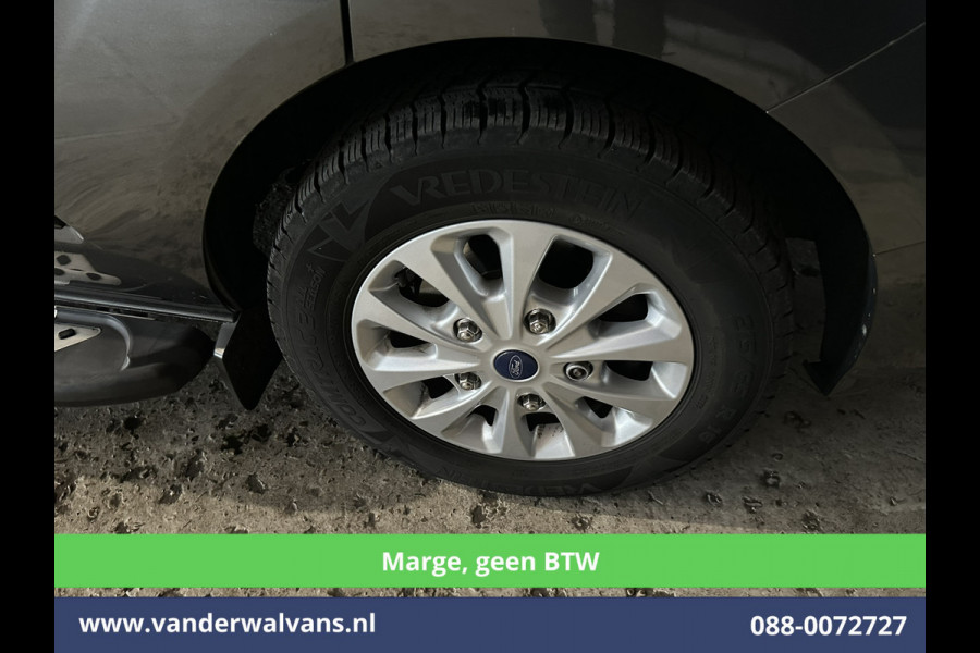 Ford Transit Custom 2.0 TDCI **MARGE, Geen BTW** 170pk L2H1 Dubbele Cabine Euro6 Airco | 5-Zits | 2x Zijdeur | Camera | Apple Carplay | Navigatie |  Android Auto, Cruisecontrol, LED, LM velgen, Parkeersensoren, Sidebars, Verwarmde Voorruit, Stoelverwarming, Dakdragers