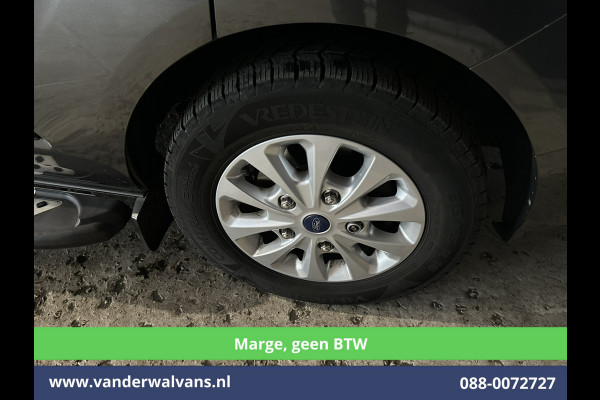 Ford Transit Custom 2.0 TDCI **MARGE, Geen BTW** 170pk L2H1 Dubbele Cabine Euro6 Airco | 5-Zits | 2x Zijdeur | Camera | Apple Carplay | Navigatie |  Android Auto, Cruisecontrol, LED, LM velgen, Parkeersensoren, Sidebars, Verwarmde Voorruit, Stoelverwarming, Dakdragers