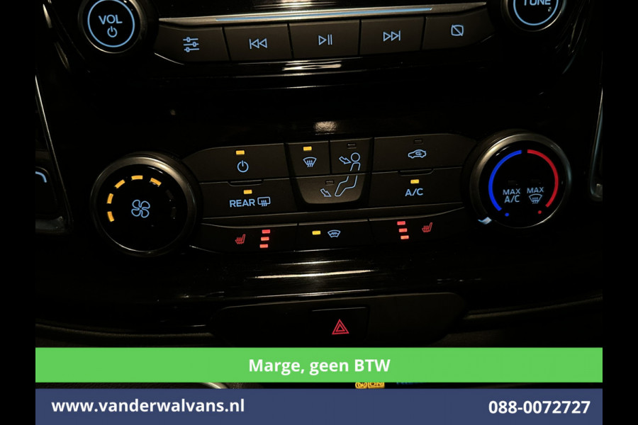 Ford Transit Custom 2.0 TDCI **MARGE, Geen BTW** 170pk L2H1 Dubbele Cabine Euro6 Airco | 5-Zits | 2x Zijdeur | Camera | Apple Carplay | Navigatie |  Android Auto, Cruisecontrol, LED, LM velgen, Parkeersensoren, Sidebars, Verwarmde Voorruit, Stoelverwarming, Dakdragers