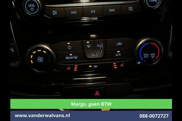 Ford Transit Custom 2.0 TDCI **MARGE, Geen BTW** 170pk L2H1 Dubbele Cabine Euro6 Airco | 5-Zits | 2x Zijdeur | Camera | Apple Carplay | Navigatie |  Android Auto, Cruisecontrol, LED, LM velgen, Parkeersensoren, Sidebars, Verwarmde Voorruit, Stoelverwarming, Dakdragers
