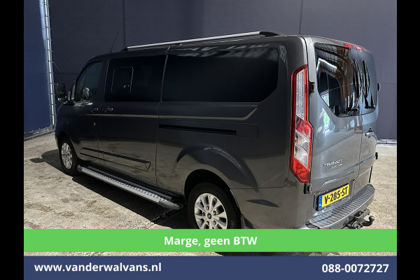 Ford Transit Custom 2.0 TDCI **MARGE, Geen BTW** 170pk L2H1 Dubbele Cabine Euro6 Airco | 5-Zits | 2x Zijdeur | Camera | Apple Carplay | Navigatie |  Android Auto, Cruisecontrol, LED, LM velgen, Parkeersensoren, Sidebars, Verwarmde Voorruit, Stoelverwarming, Dakdragers