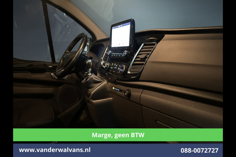 Ford Transit Custom 2.0 TDCI **MARGE, Geen BTW** 170pk L2H1 Dubbele Cabine Euro6 Airco | 5-Zits | 2x Zijdeur | Camera | Apple Carplay | Navigatie |  Android Auto, Cruisecontrol, LED, LM velgen, Parkeersensoren, Sidebars, Verwarmde Voorruit, Stoelverwarming, Dakdragers