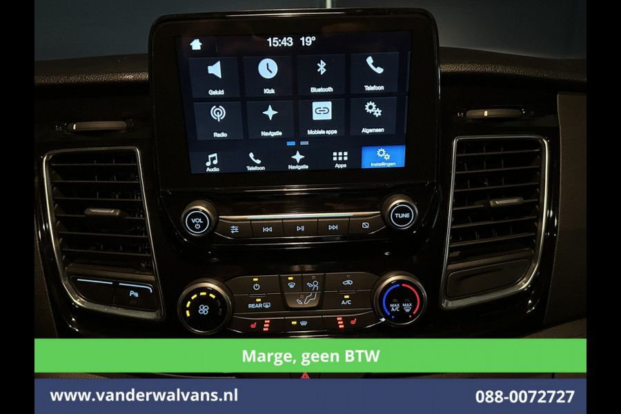 Ford Transit Custom 2.0 TDCI **MARGE, Geen BTW** 170pk L2H1 Dubbele Cabine Euro6 Airco | 5-Zits | 2x Zijdeur | Camera | Apple Carplay | Navigatie |  Android Auto, Cruisecontrol, LED, LM velgen, Parkeersensoren, Sidebars, Verwarmde Voorruit, Stoelverwarming, Dakdragers