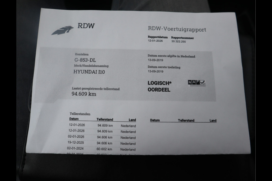 Hyundai i10 1.0i Comfort / Airco / Stuurbekr / Cruise