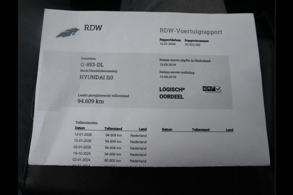 Hyundai i10 1.0i Comfort / Airco / Stuurbekr / Cruise