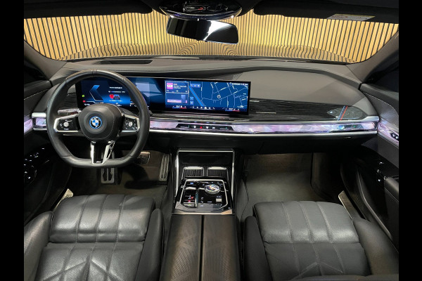 BMW i7 XDrive60 106 kWh|M-SPORT|96% SOH|BLACK EDITION|FULL OPTION|PANORAMA|STOEL+STUURVERW|360+3D+V+A CAMERA|NAP|NL-AUTO|INCL.BTW|