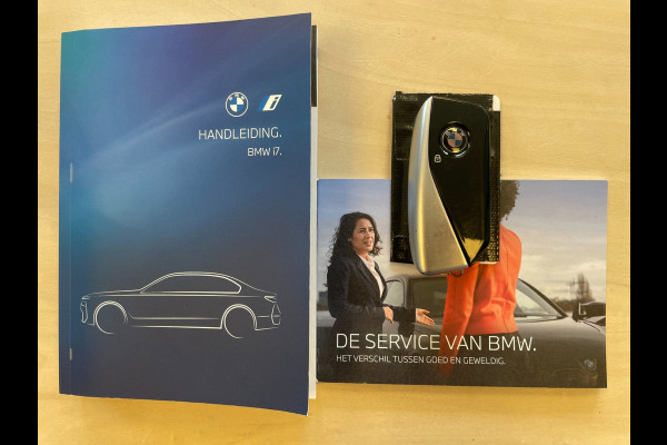 BMW i7 XDrive60 106 kWh|M-SPORT|96% SOH|BLACK EDITION|FULL OPTION|PANORAMA|STOEL+STUURVERW|360+3D+V+A CAMERA|NAP|NL-AUTO|INCL.BTW|
