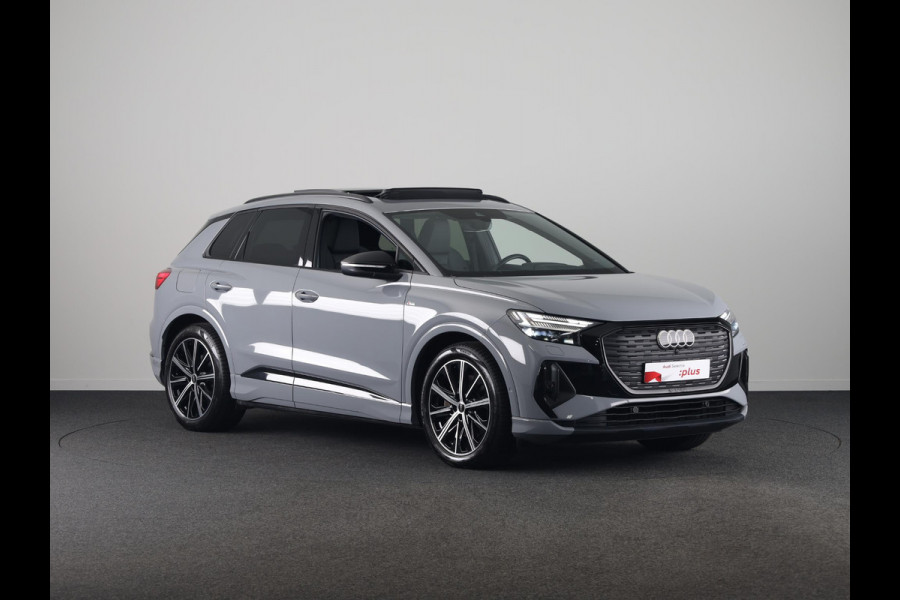 Audi Q4 e-tron 40 Launch edition S Competition 77 kWh 204pk | SOH 96,62% | Panoramadak | Elektrisch verstelbare stoelen | Sonos Audio | head up Display | Keyless |