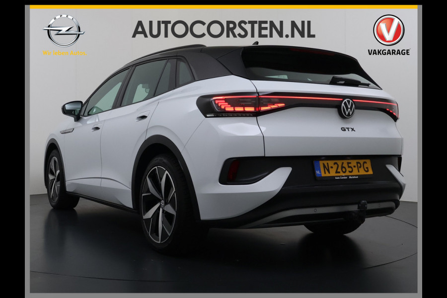 Volkswagen ID.4 GTX 4Motion 82kWh 300PK Trekhaak Ergo-Active Stoelen Elek.Verstelbaar+Memory Stoel+Stuurverwarming Adap.Cruise Navi Ecc Matrix led Apple Carplay Android Auto SOH 88% Top Sport Interieur Pakket Plus Lmv 20" 4WD AWD Keyless Advanced 1e Eigenaar Origineel Nederlandse Auto