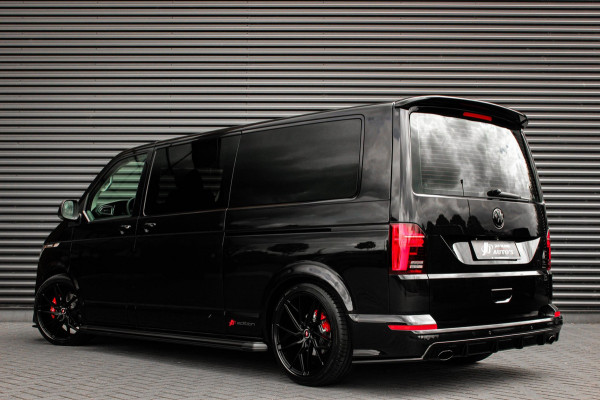 Volkswagen Transporter 2.0 TDI L2H1 150PK BULLI DC DUBBEL CABINE / LEIGHTONVANS BODYKIT / FULL OPTINS / LEDER / FULL BLACK / APPLE