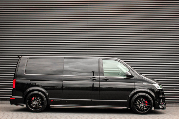 Volkswagen Transporter 2.0 TDI L2H1 150PK BULLI DC DUBBEL CABINE / LEIGHTONVANS BODYKIT / FULL OPTINS / LEDER / FULL BLACK / APPLE