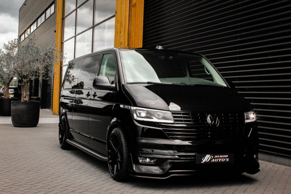 Volkswagen Transporter 2.0 TDI L2H1 150PK BULLI DC DUBBEL CABINE / LEIGHTONVANS BODYKIT / FULL OPTINS / LEDER / FULL BLACK / APPLE