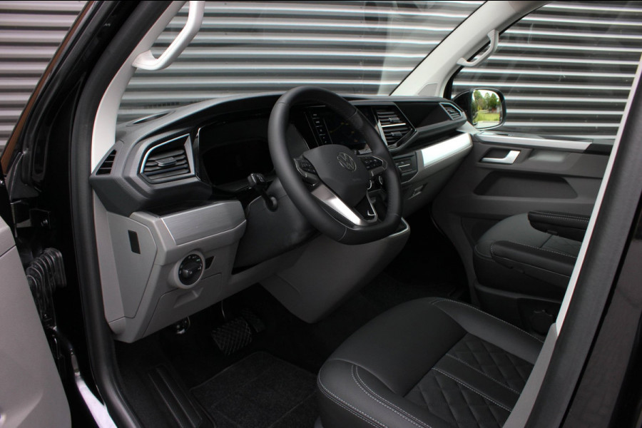 Volkswagen Transporter 2.0 TDI L2H1 150PK BULLI DC DUBBEL CABINE / LEIGHTONVANS BODYKIT / FULL OPTINS / LEDER / FULL BLACK / APPLE