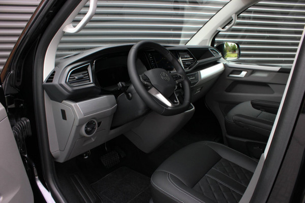 Volkswagen Transporter 2.0 TDI L2H1 150PK BULLI DC DUBBEL CABINE / LEIGHTONVANS BODYKIT / FULL OPTINS / LEDER / FULL BLACK / APPLE