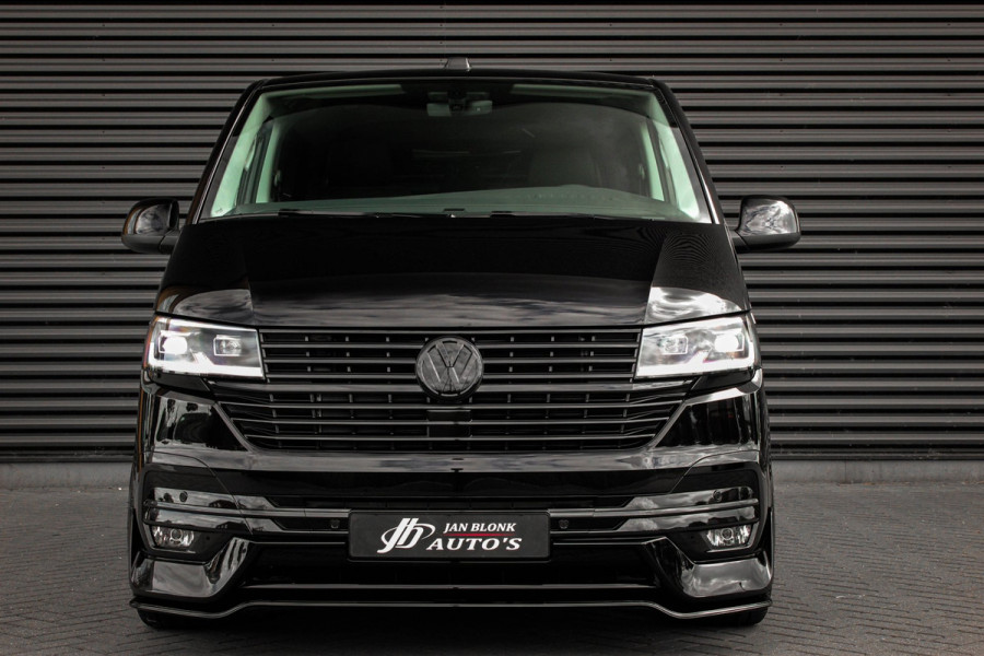 Volkswagen Transporter 2.0 TDI L2H1 150PK BULLI DC DUBBEL CABINE / LEIGHTONVANS BODYKIT / FULL OPTINS / LEDER / FULL BLACK / APPLE
