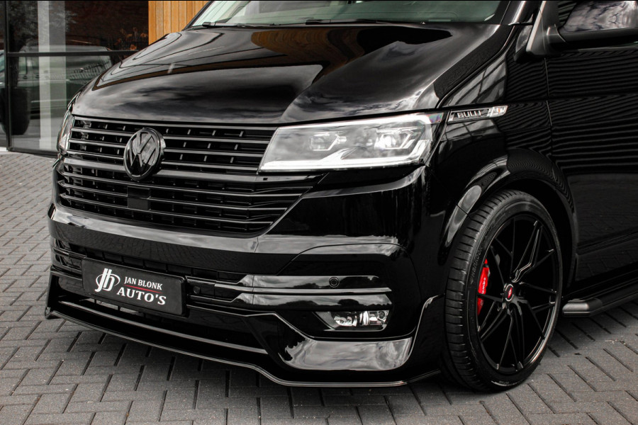 Volkswagen Transporter 2.0 TDI L2H1 150PK BULLI DC DUBBEL CABINE / LEIGHTONVANS BODYKIT / FULL OPTINS / LEDER / FULL BLACK / APPLE