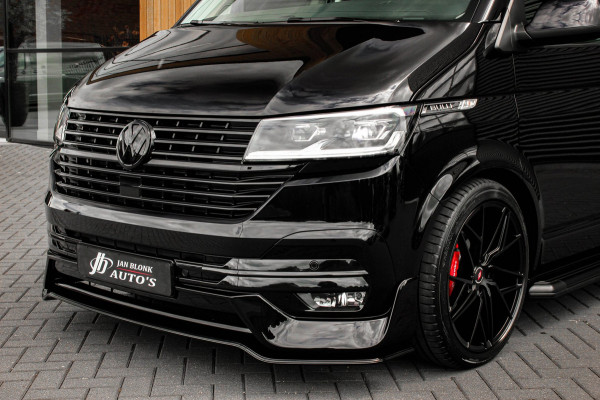 Volkswagen Transporter 2.0 TDI L2H1 150PK BULLI DC DUBBEL CABINE / LEIGHTONVANS BODYKIT / FULL OPTINS / LEDER / FULL BLACK / APPLE