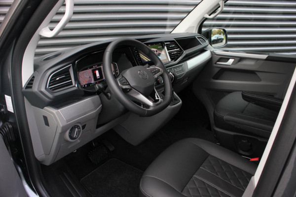 Volkswagen Transporter 2.0 TDI L2H1 150PK BULLI DC DUBBEL CABINE / LEIGHTONVANS BODYKIT / FULL OPTINS / LEDER / FULL BLACK / APPLE