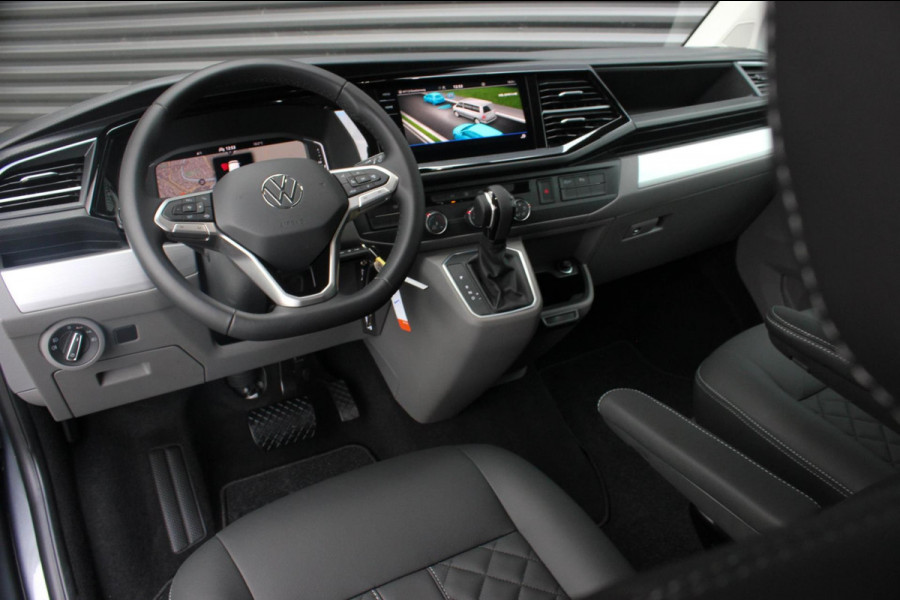 Volkswagen Transporter 2.0 TDI L2H1 150PK BULLI DC DUBBEL CABINE / LEIGHTONVANS BODYKIT / FULL OPTINS / LEDER / FULL BLACK / APPLE