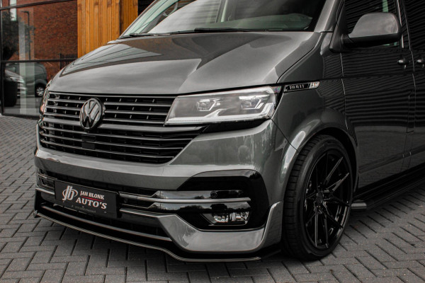 Volkswagen Transporter 2.0 TDI L2H1 150PK BULLI DC DUBBEL CABINE / LEIGHTONVANS BODYKIT / FULL OPTINS / LEDER / FULL BLACK / APPLE