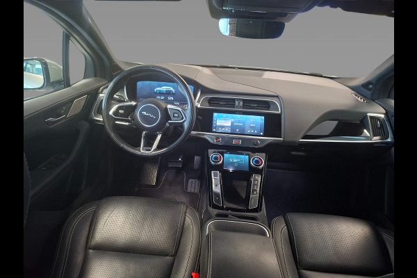 Jaguar I-PACE EV320 SE Business Pack 90 kWh / 3fase Laden / Trekhaak / Panoramadak / 360Camera / Leder / 20'' / Meridian / Keyless / Stuur+Stoelverwarming / Dodehoek / DAB / Cruise Control