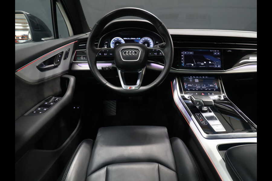 Audi Q7 55 TFSI e quattro S Line [SCHUIFKANTELDAK, BANG & OLUFSEN, LUCHTVERING, APPLE CARPLAY, ANDROID, MEMORY SEATS, HEAD-UP, PARKEER ASSISTENT, 360 CAMERA, STOELVERWARMING, ADAPTIVE CRUISE, VOL LEDER, NIEUWSTAAT]