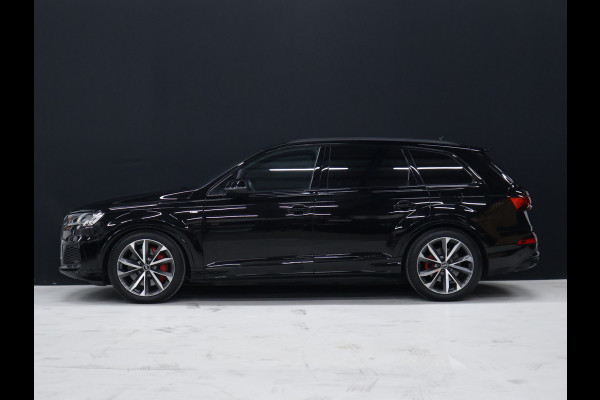 Audi Q7 60 TFSI e quattro Competition S Line [LUCHTVERING, TREKHAAK UITKLAPBAAR, SFEERVERLICHTING, ELEKTRISCH VERSTELBARE STOELEN, APPLE CARPLAY, ANDROID, STOELVERWARMING, CAMERA, PDC V+A, VOL LEDER, CRUISE, CLIMATE, NIEUWSTAAT]