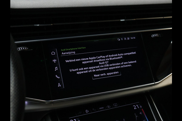 Audi Q7 60 TFSI e quattro Competition S Line [LUCHTVERING, TREKHAAK UITKLAPBAAR, SFEERVERLICHTING, ELEKTRISCH VERSTELBARE STOELEN, APPLE CARPLAY, ANDROID, STOELVERWARMING, CAMERA, PDC V+A, VOL LEDER, CRUISE, CLIMATE, NIEUWSTAAT]