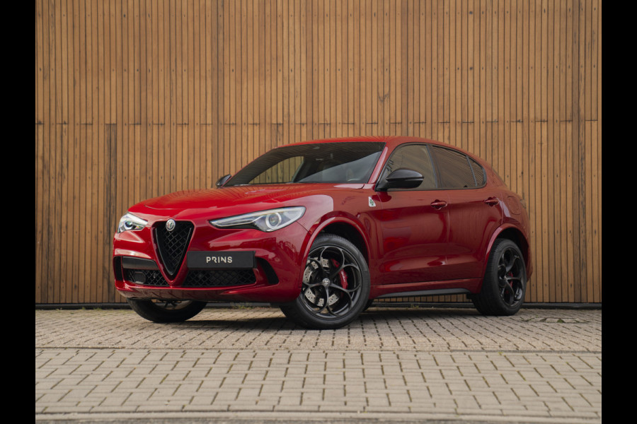Alfa Romeo Stelvio 2.9 V6 AWD Quadrifoglio | Harman/Kardon | Rosso Competizione | Adapt. cruise | CarPlay | Carbon stuur