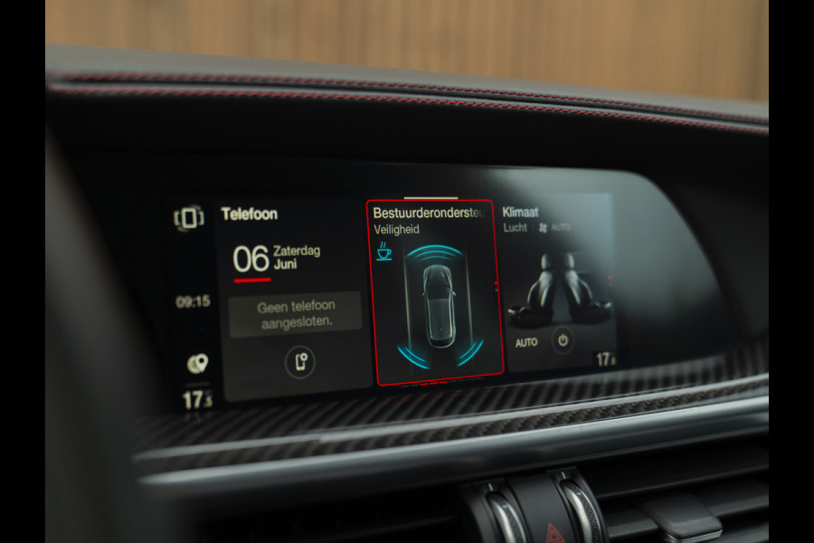 Alfa Romeo Stelvio 2.9 V6 AWD Quadrifoglio | Harman/Kardon | Rosso Competizione | Adapt. cruise | CarPlay | Carbon stuur