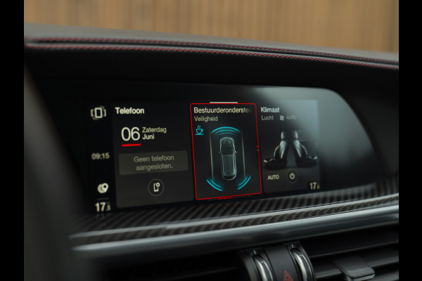 Alfa Romeo Stelvio 2.9 V6 AWD Quadrifoglio | Harman/Kardon | Rosso Competizione | Adapt. cruise | CarPlay | Carbon stuur