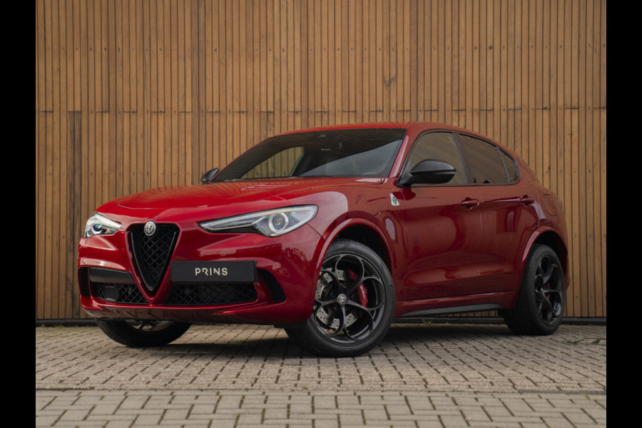 Alfa Romeo Stelvio 2.9 V6 AWD Quadrifoglio | Harman/Kardon | Rosso Competizione | Adapt. cruise | CarPlay | Carbon stuur
