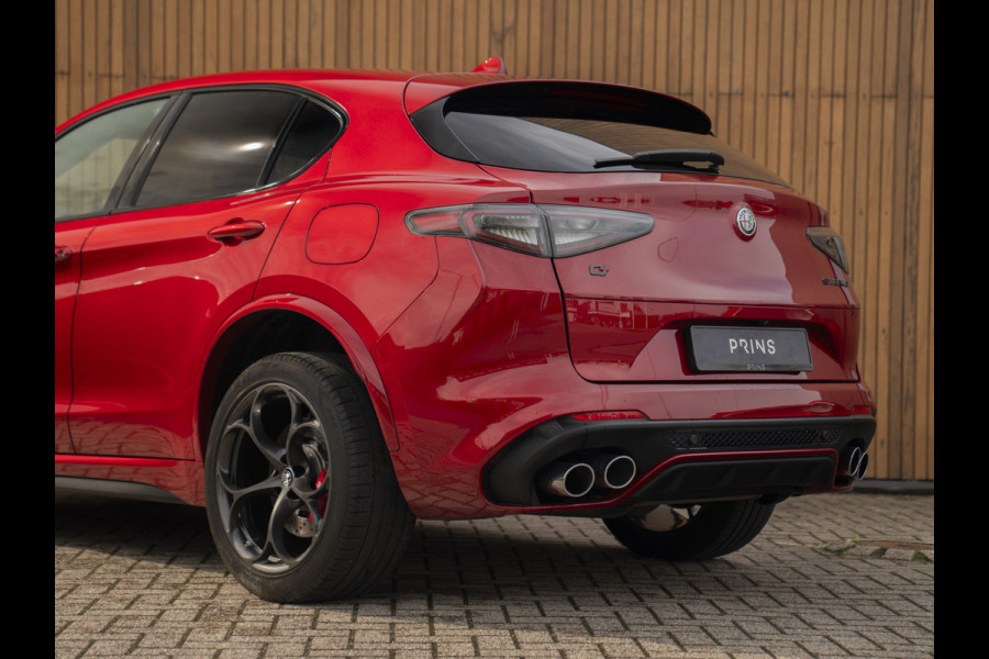 Alfa Romeo Stelvio 2.9 V6 AWD Quadrifoglio | Harman/Kardon | Rosso Competizione | Adapt. cruise | CarPlay | Carbon stuur