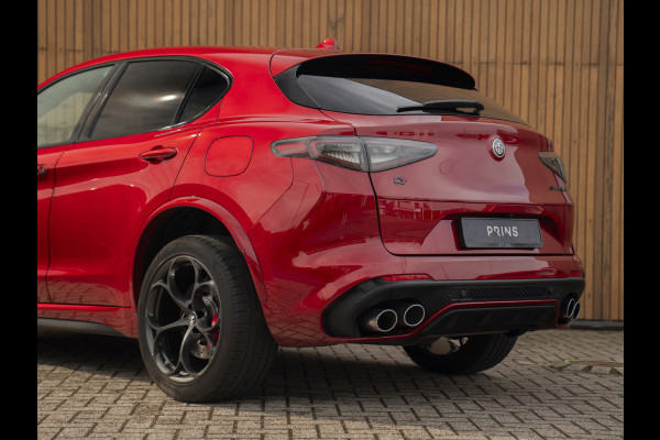 Alfa Romeo Stelvio 2.9 V6 AWD Quadrifoglio | Harman/Kardon | Rosso Competizione | Adapt. cruise | CarPlay | Carbon stuur
