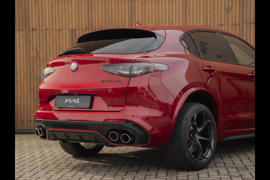 Alfa Romeo Stelvio 2.9 V6 AWD Quadrifoglio | Harman/Kardon | Rosso Competizione | Adapt. cruise | CarPlay | Carbon stuur