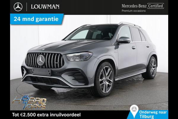 Mercedes-Benz GLE Mercedes-AMG 53 Hybrid 4MATIC+ Trekhaak | Distronic | Panorama Schuif-Kanteldak | Airmatic | Parkeerpakket met 360°-camera. Inclusief 24 maanden MB Certified garantie voor Europa.