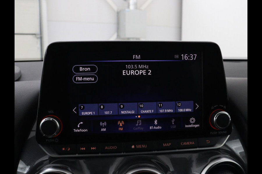 Nissan Juke 1.6 Hybrid Tekna | 360 Camera | Adaptive cruise | Carplay | Navigatie | Half leder | Full LED | Keyless | Climate control | Parkeerhulp | DAB | Bluetooth