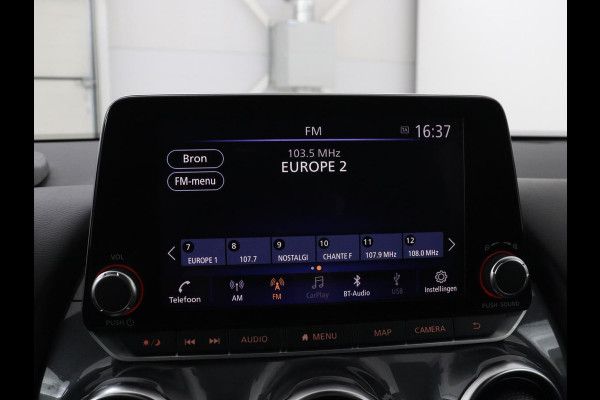 Nissan Juke 1.6 Hybrid Tekna | 360 Camera | Adaptive cruise | Carplay | Navigatie | Half leder | Full LED | Keyless | Climate control | Parkeerhulp | DAB | Bluetooth