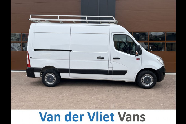 Renault Master T35 2.3 dCi L2H2 3p BPM Vrij! Lease €270 p/m, Imperiaal+Trap, Bedrijfswageninrichting, Navi, PDC, Airco, Trekhaak, Cruise controle, Onderhoudshistorie aanwezig