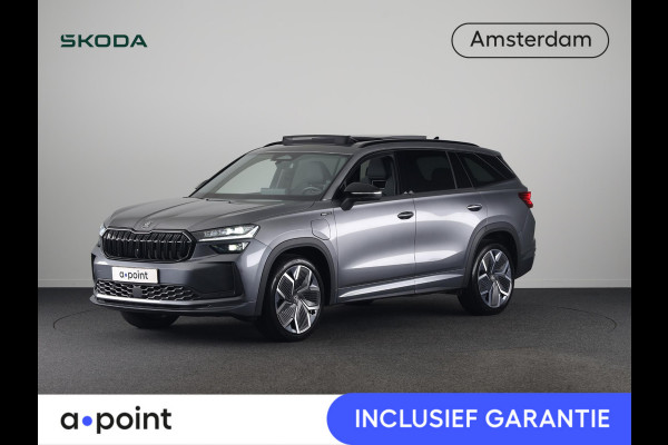 Škoda Kodiaq 1.5 TSI PHEV Sportline Business 204 pk Automaat | Verlengde garantie | Navigatie | Panoramadak | Trekhaak (wegklapbaar) | Parkeersensoren | Achteruitrijcamera | Stoelverwarming v/a |