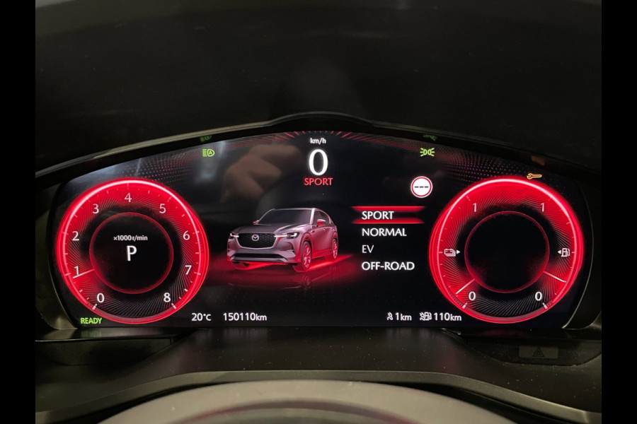Mazda CX-60 2.5 e-SkyActiv PHEV Homura|BLACK&WHITE|HEAD-UP|LEDER|STOEL+STUURVERW|CARPLAY|CAMERA|CLIMA+CRUISE|NAP|NL|1 EIG.|IN.BTW|