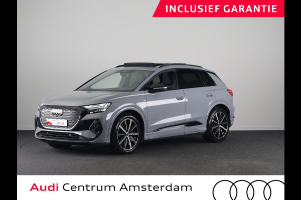 Audi Q4 e-tron 40 Launch edition S Competition 77 kWh 204pk | SOH 96,62% | Panoramadak | Elektrisch verstelbare stoelen | Sonos Audio | head up Display | Keyless |