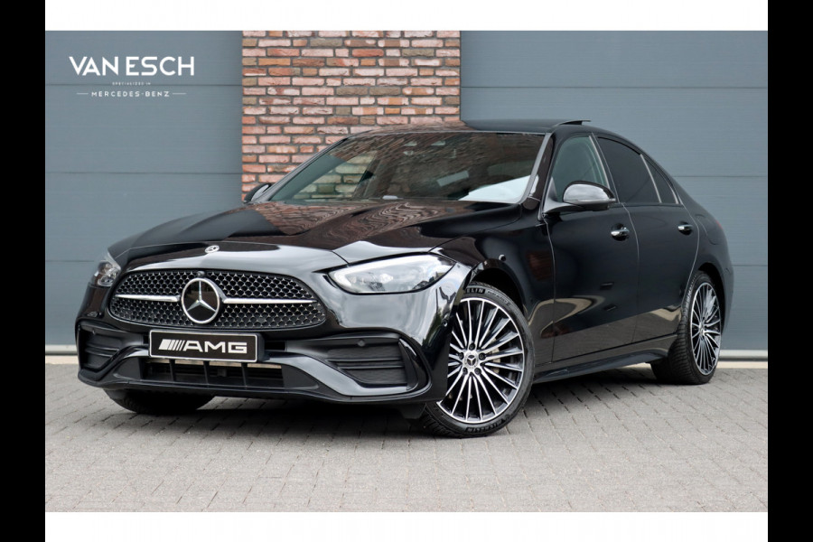 Mercedes-Benz C-Klasse 300 e 4MATIC AMG Line | Distronic+ | Massage | Burmester | Panoramadak | Memory | Digital Light | HUD | Surround Camera | Augmented Reality | Verwarmd Stuurwiel |