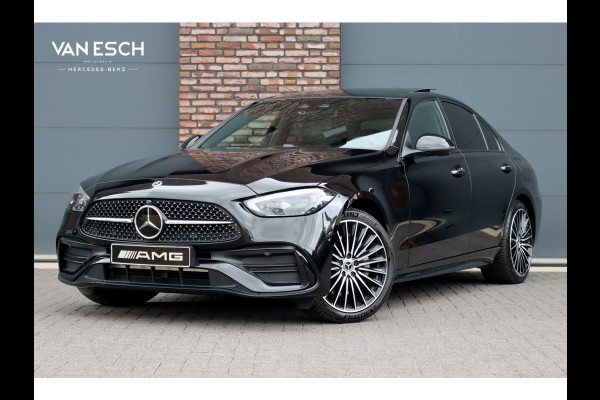 Mercedes-Benz C-Klasse 300 e 4MATIC AMG Line | Distronic+ | Massage | Burmester | Panoramadak | Memory | Digital Light | HUD | Surround Camera | Augmented Reality | Verwarmd Stuurwiel |